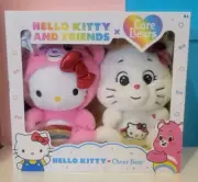 Hello Kitty and Friends x Care Bears Cheer Bear Set Of 2 Plush - NIB