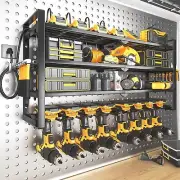 Power Tool Organizer Storage Rack Cordless Tool Drill Holder Wall Mount Shelf Ne