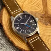 Dark Night Black Dial 39mm NH34A Pilot Tandorio Watch For Men 200m Waterproof