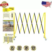 Industrial Expandable Safety Barrier - 11.8 FT Portable Traffic Control Fence