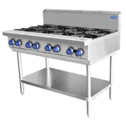 Cookrite Natural Gas 8 Burner Cooktop With Stand