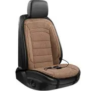 Heated Car Seat Chair Cushion Lamb Wool Heating Warmer Pad Hot Cover Brown 12V (for: Fiat)