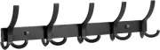 Coat Rack Wall Mount, Hooks for 1 Pack, Black