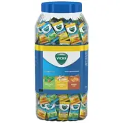 Vicks Cough Drops Candy Jar Menthol Honey Ginger Throat Relief 110 Lozenges