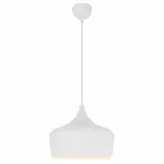 Polk-30 1 Light Pendant White Brushed, White POLK PE30-WHB