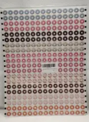 3000 Pack Hole Reinforcement Stickers 10 Donut Designs Paper Hole Protectors