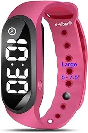 [e-vibra] 8 Alarm Vibrating Reminder Watch - Water Resistant Medication Vibration Reminder Watches for Kids Toilet Potty Training Aid, ADHD Vibrate Reminder Watch