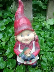 Latex Christmas gnome mold plaster concrete casting holiday mould 9"H x 4"W