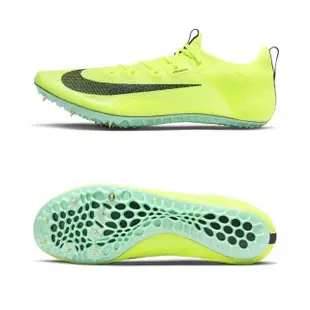 【NIKE 耐吉】ZOOM SUPERFLY ELITE2 男女田徑釘鞋-短距離 螢光黃黑(DR9923-700)