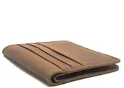 HAARLEM Men KUZE 21800 Leather Mini Wallet Brown