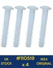 110519 x 4 IKEA PLASTIC SCREW PIN MALM HEMNES BRIMNES TRYSIL Original Spare Part