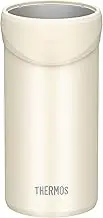 Thermos JDU-500 WH Insulated Can Holder, for 16.9 fl oz (500 ml) Cans, 2-Way Type, White