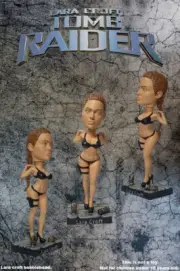 hot Lara Croft tomb Raider Bobblehead statue figure Head knocker toys angelina x