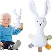 Security Blanket for Toddler, Comfortable Sleep Soother Doll for Girls, Rabbit Shape Design, Adorable Kid Chew Toy for Traveling, Walking, Road Trip