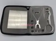 13 Pcs/set Rubber Dam Kit Starter Frame Punch Clamps Forceps Dental Instrument