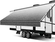Bsteciar Upgraded RV Awning Fabric Replacement,Heavy Duty 18.5oz Vinyl Camper Awning Replacement-Universal Outdoor Canopy for Camper, Trailer and Motorhome