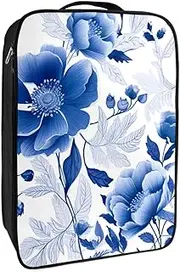 [YTYVAGT] Shoe Bags for Travel,Travel Shoe Bags for Packing,Shoe Travel Bag,Blue Spring Peony Flowers