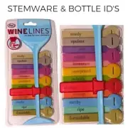 Freds Stemware ID Tags Beer Bands Bottle Markers Drink Bracelets Wine Charms x12