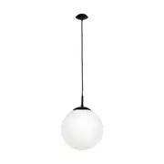 Rondo 1 Light Medium Pendant Black / Opal Matt - 205009