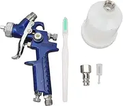 Respicefinem Air Spray Gun HVLP Feed Pneumatic Paint Sprayer Ideal for Wood Metal Plastic Spraying with High Efficiency Great Paint Spraying Compact Size Aluminum Alloy