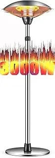 Patio Heater, Stainless Steel Portable Outdoor Heat Lamp, 3 Levels Adjustable Patio Heaters (Color : C)
