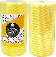 Sofeel Original Microfibre Heavy Duty Super Cleaning Wipes Yellow 85 Cloths per Roll
