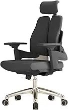 Ergonomic Office Chair Desk Chair, Executive Office Chair Adjustable Seat High Back Office Chair Rolling Desk Chair with Adjustable Armrest, Lumbar Support, Headrest Desk Chair(Black)