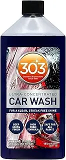 303 Products Car Wash with Wash Mitt - High Foam Formula - Ultra Concentrated Formula - Deep Gloss Finish - for A Clean Streak-Free Shine - Safe for All Paints - Bubble Gum Scent, 18 fl. oz. (30577)