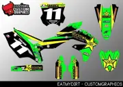 FOR KAWASAKI KXF 450 2016-18 SEMI CUSTOM GRAPHICS STICKERS MOTOCROSS DECALS MX