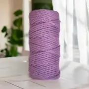 4mm 3ply Luxe Macrame Cord | VIOLET | 100% Premium Cotton Rope MELB Australia