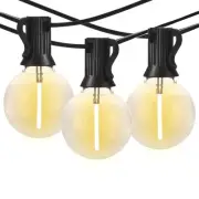 29FT Globe Outdoor String Lights, Shatterproof Patio Lights with 15 Dimmable ...