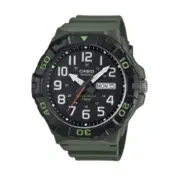 Casio MRW210H-3AV, Men's Green Resin Band, Oversized, 100 Meter, Day/Date, NEW