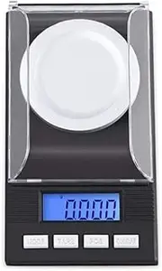 [DUUDAH] Electronic Scale,High Precision 100g 0.001g Portable Electronic Scales Digital Diamond Jewelry Gold Scale 0.001 Laboratory Gram Weighing Balance Accurate Measurement (Color : Black)