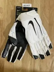Nike D-Tack 6.0 Padded White/Black Lineman Football Gloves Size 3XL CK2926-101