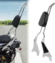 Cechoayuu Motorcycle Backrest, Detachable Steel Alloy, Compatible with XV950 XVS950 2014-2019, Buildable