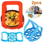 2Pcs Pressure Cooker Stand Silicone Bakeware Stand Reusable Egg Steamer GoVhV