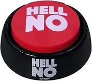 Talkie Toys Products Hell No Button - Talking Hell No Sound Button Features Hilarious Sayings - Funny Gift for Telling Coworkers and Friends No