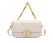 creamy-white*Purse Crossbody Bag for Womens With Chain Strap Fashion Female Teen Girl