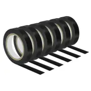 6Pcs 32.8Ft Tennis Racket Badminton Racquet Grip Finishing Tapes, Black