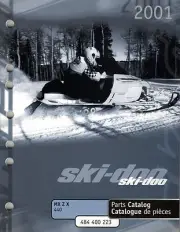 2001 SKI-DOO SNOWMOBILE MX Z X 440 PARTS MANUAL P/N 484 400 223 (336)