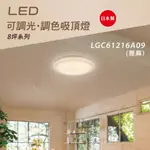 新莊好商量~PANASONIC 國際牌 日本製 LED 42.5W 遙控吸頂燈 保固五年 雅麻 LGC61216A09