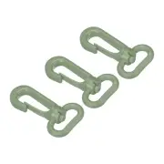 3pcs Plastic Swivel Snap Hook Lobster Clasp Buckle for Webbing Strap Gray Green