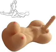 Sex Doll 3D Torso, Penis & Breasts for Men 53Cm Silicone Sex Doll Hermaphrodite Shemale Sex Toys for Men Women And Couples