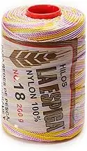Espiga No.18 Variegated - 100% Nylon Omega String Cord for Knitting and Crochet - 33 Confetti