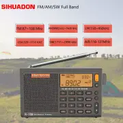 SIHUADON R-108 Full Band Radio FM/MW/SW/LW/AIR DSP Receiver with Battery