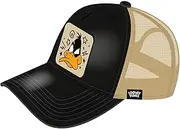 [ARDITEX] Looney Tunes Taz Children's Cap with Curved Peak, Back Grille, Adjustable Closure and Front and Side Embroidery - 100% Polyester - One Size 51-54cm (5-9 years), Black