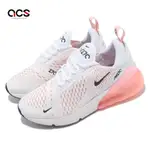 NIKE 休閒鞋 WMNS AIR MAX 270 女鞋 白 粉紅 氣墊 緩震 運動鞋 襪套式 AH6789-110