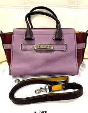 NWT COACH SWAGGER 27 Colorblock Penble Leather Handbag/ Shoulder bag 12120