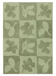 Knightsbridge Printed Green Washable Rug