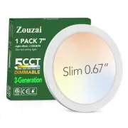 Third Generation LED Flush Mount Ceiling Light, Dimmable 5CCT Selectable